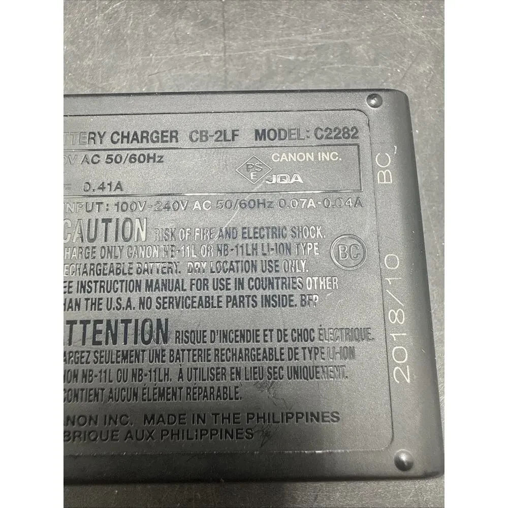 Genuine Canon CB-2LF Battery Charger, C2282 For NB-11L NB-11LH PowerShot